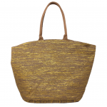 10001- COFFEE AND GOLD CANVAS TOTE BAG